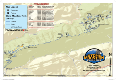 spearhead trails stone mountain map